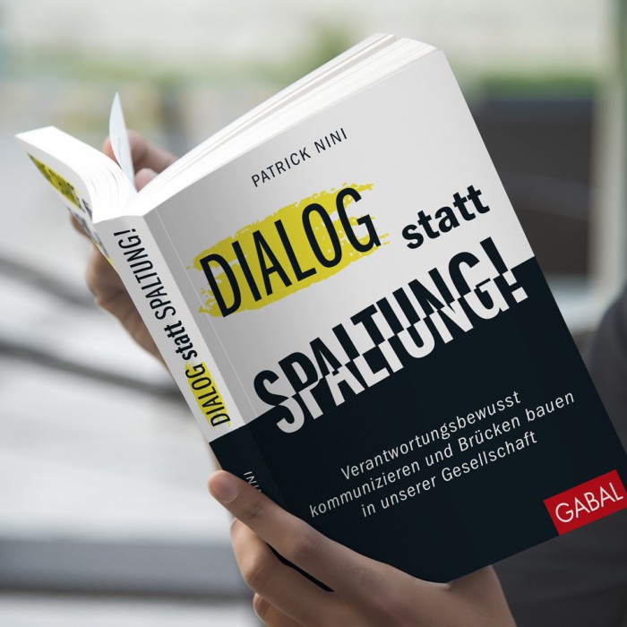 martin zech design, buchcover, gabal verlag, patrick nini, dialog statt spaltung